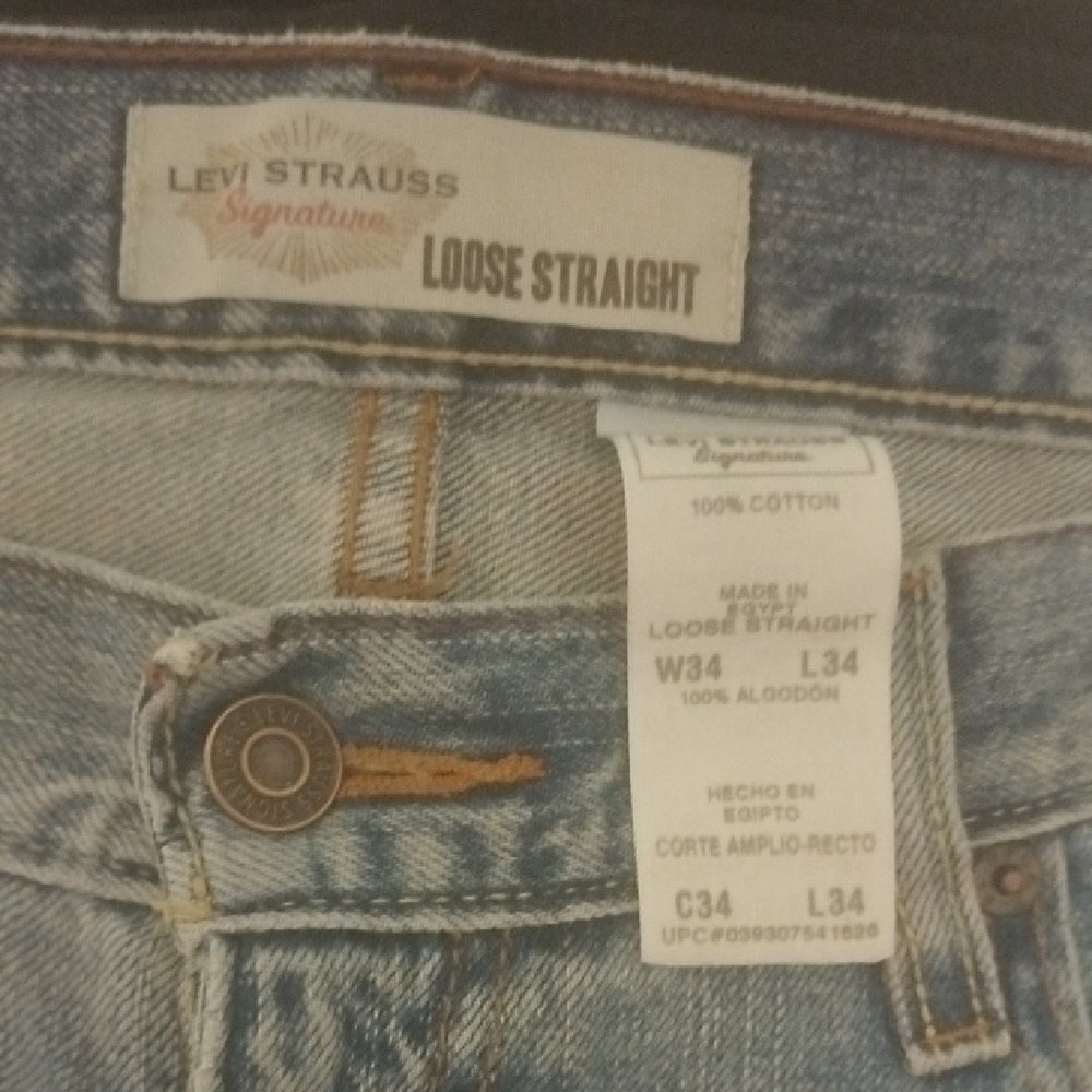 Levi's Blue Straight Leg Jeans Classic Style